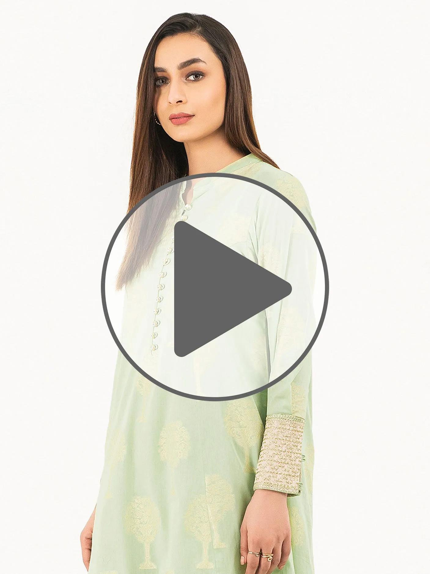 2 Piece Jacquard Suit-Embellished (Pret)