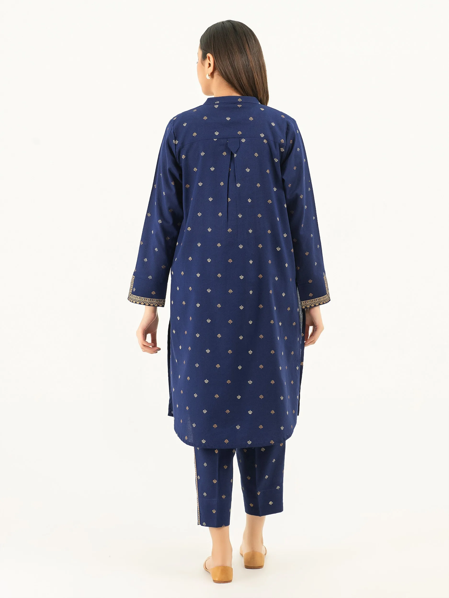 2 Piece Khaddar Suit-Pasted (Pret)