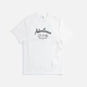 Ader Error Semi-Oversized Logo Tee - White