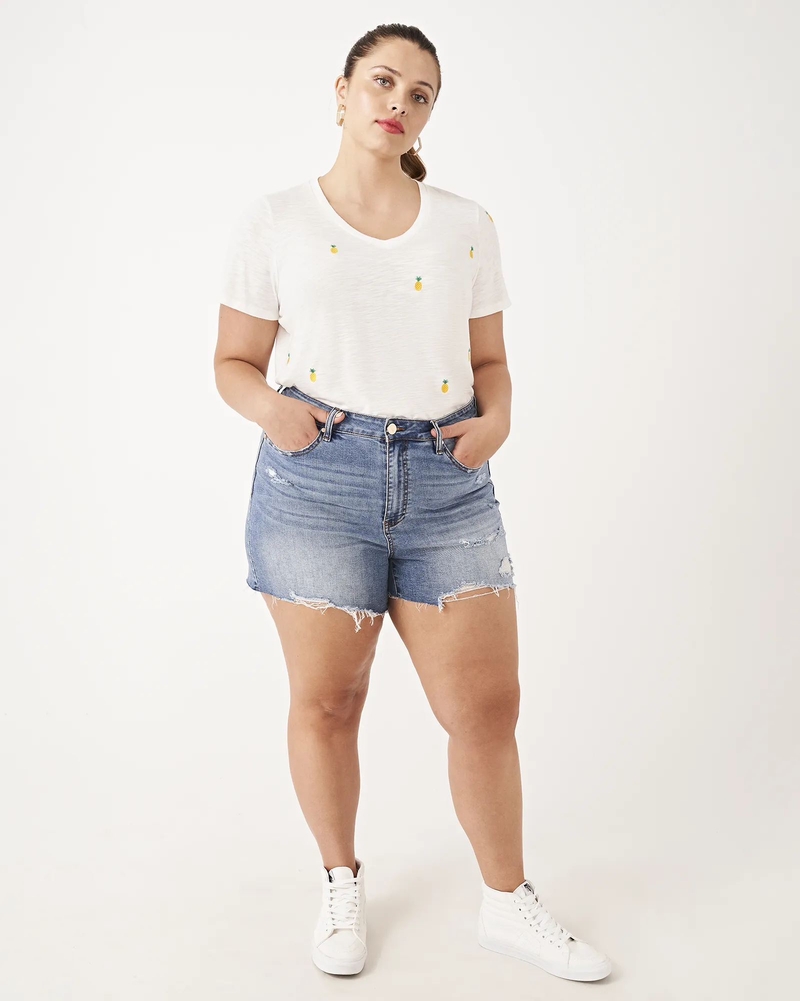 Agnes Denim Boyfriend Shorts | Medium Wash