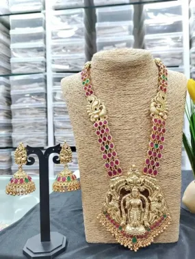 Alloy gold jewel set (multicolor) | MANATH