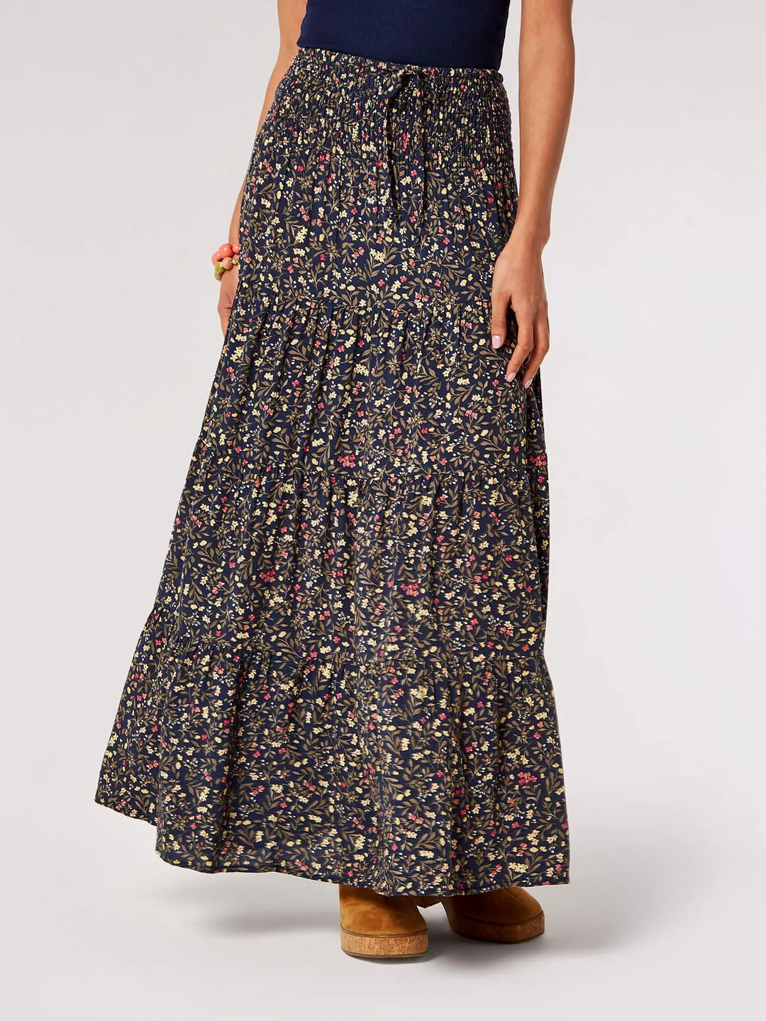 Ap 749283 Floral Forest Maxi Skirt