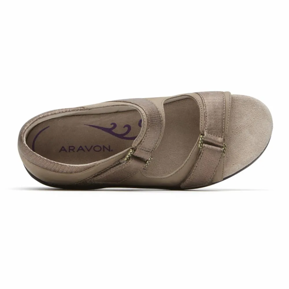 Aravon DUXBURY TWO STRAP TAUPE