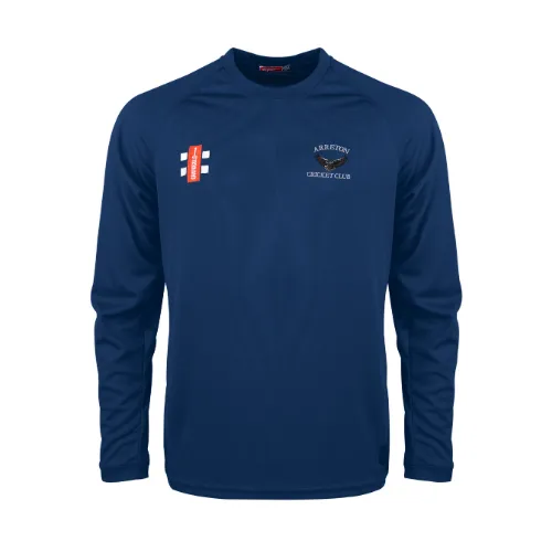 Arreton Cricket Club Senior's Navy Matrix V2 L/S Tee Shirt