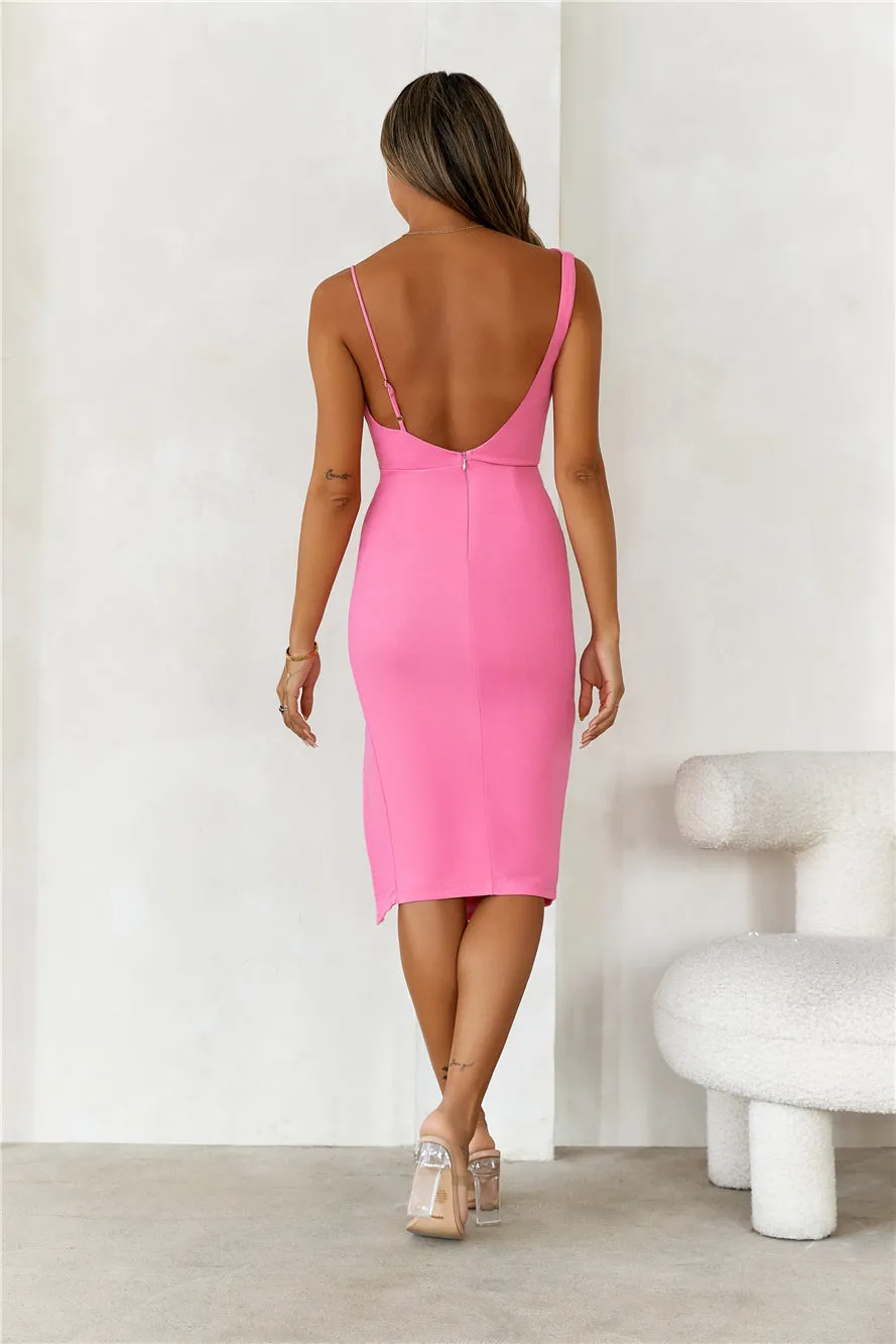Chic Celebrations Midi Dress Pink