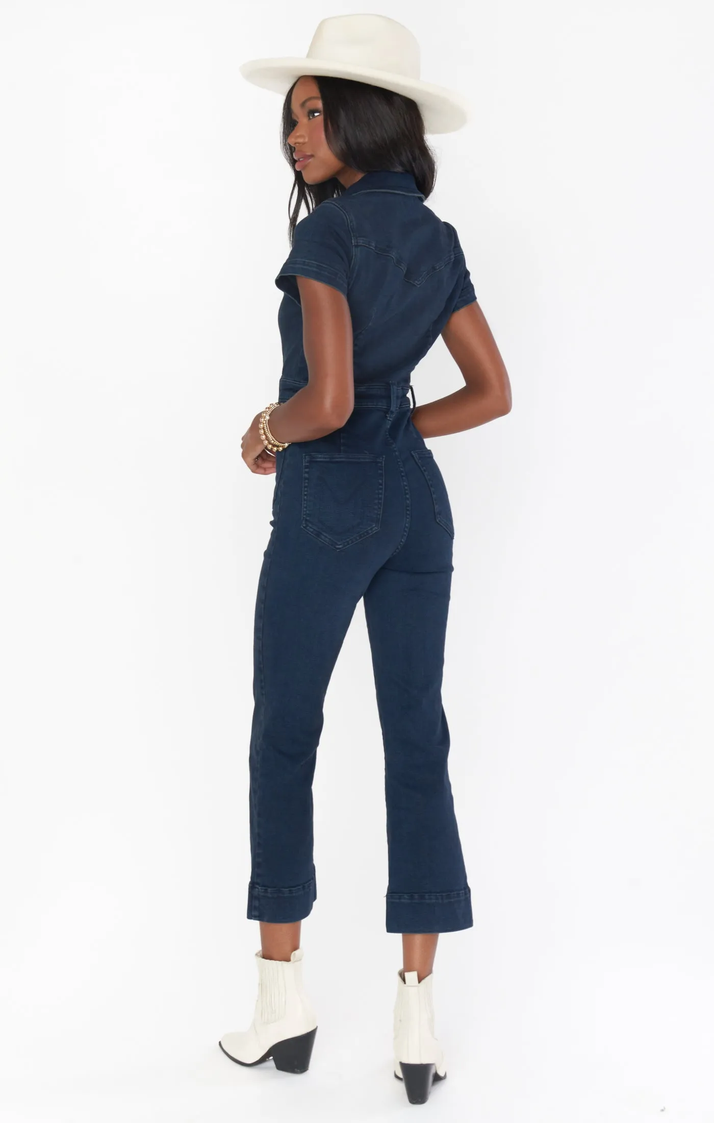 Cropped Everhart Jumpsuit ~ Thunder
