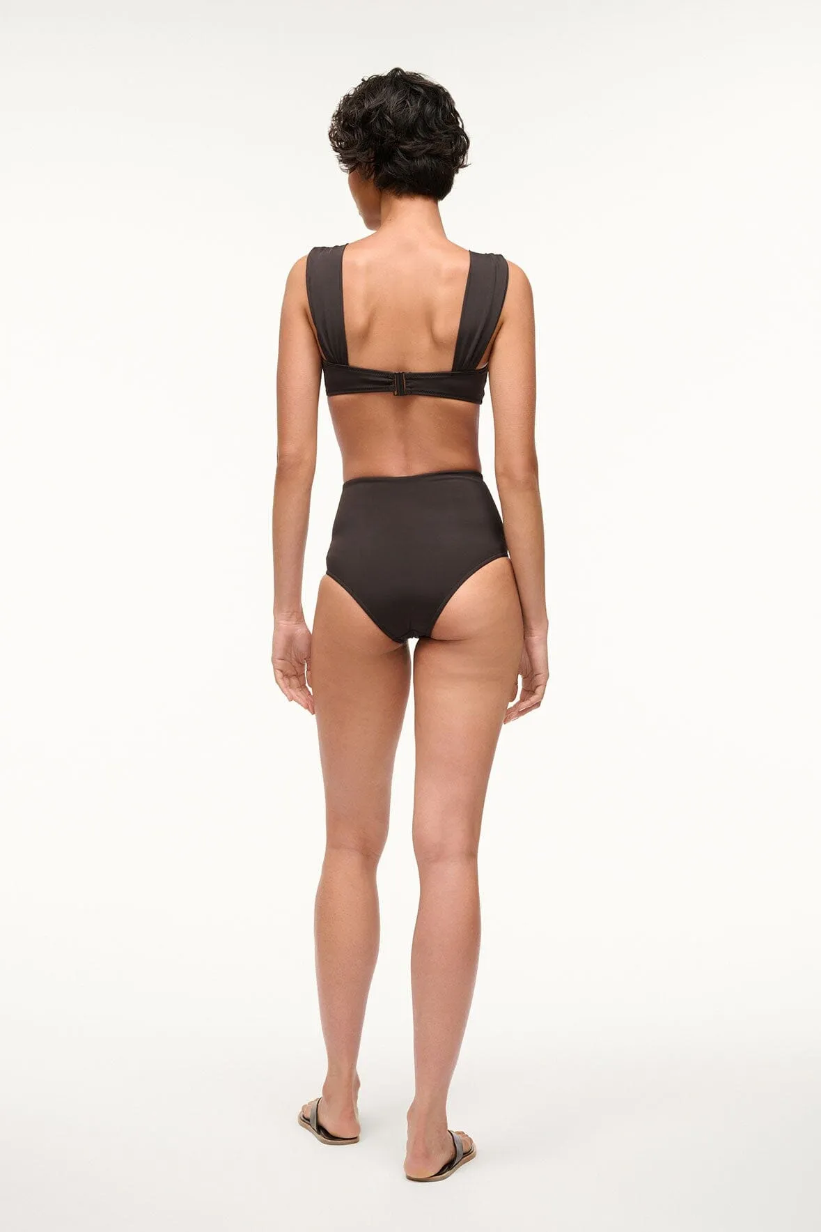 DECLAN HIGH RISE BIKINI BOTTOM | BLACK