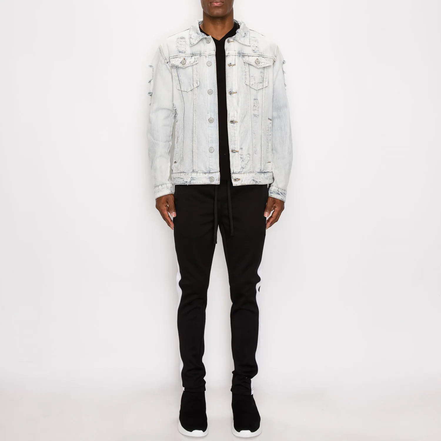 DK100 Distressed Denim Jacket (Open Pack)