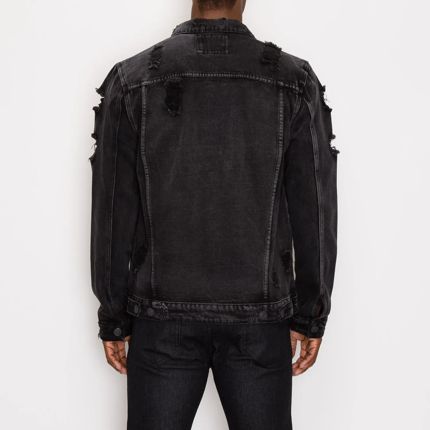 DK100 Distressed Denim Jacket (Open Pack)