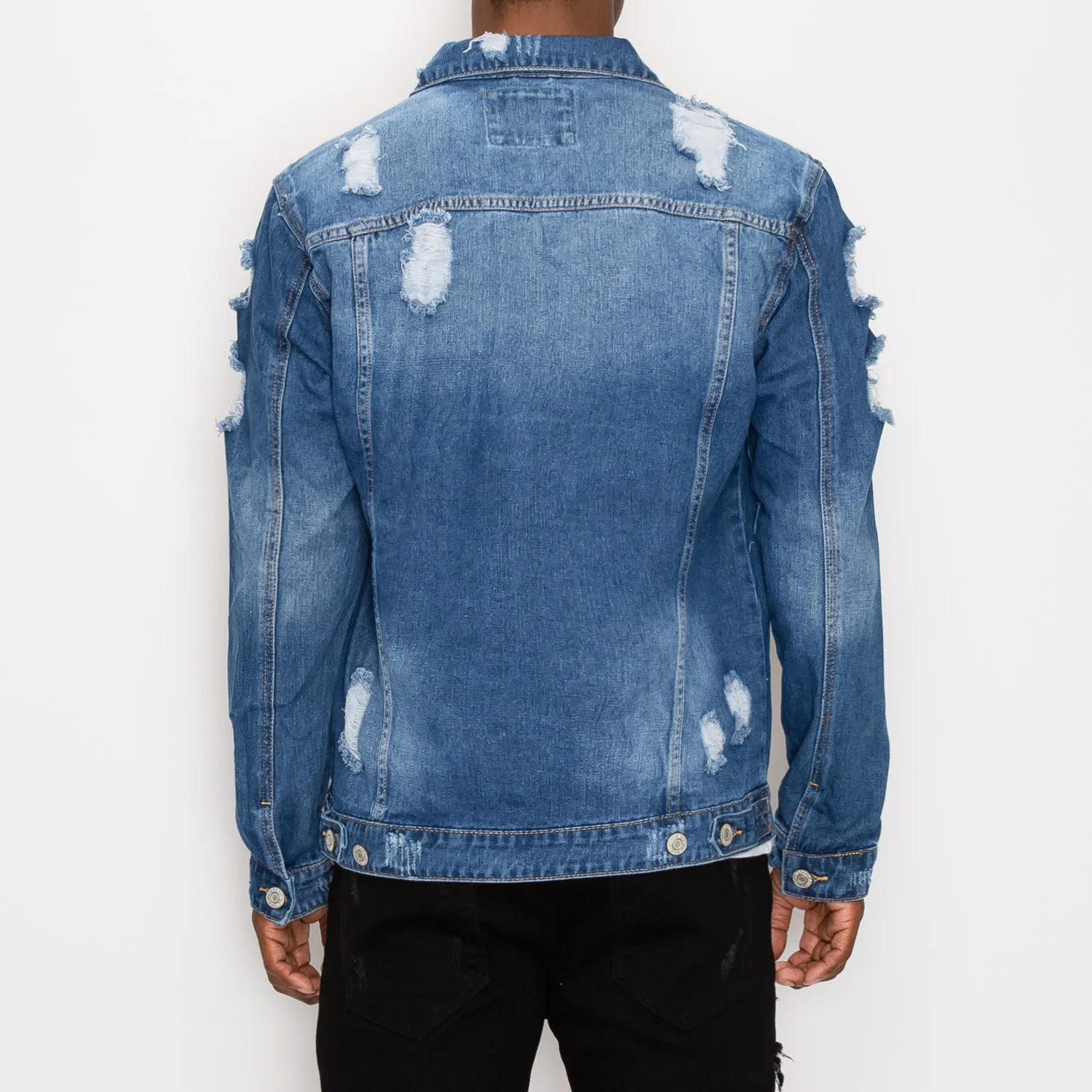 DK100 Distressed Denim Jacket (Open Pack)