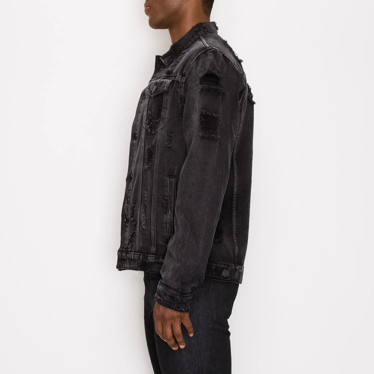DK100 Distressed Denim Jacket (Open Pack)