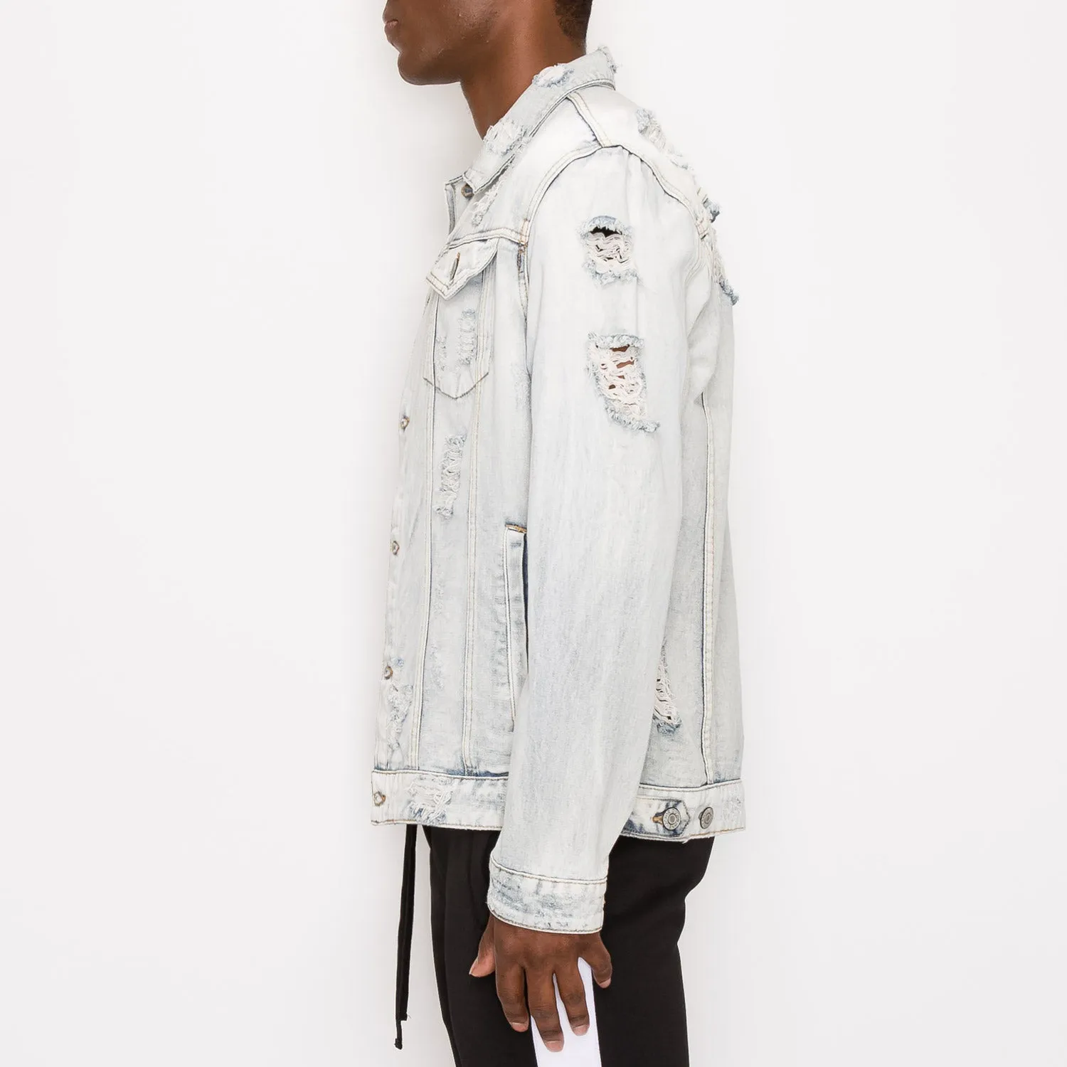 DK100 Distressed Denim Jacket (Open Pack)