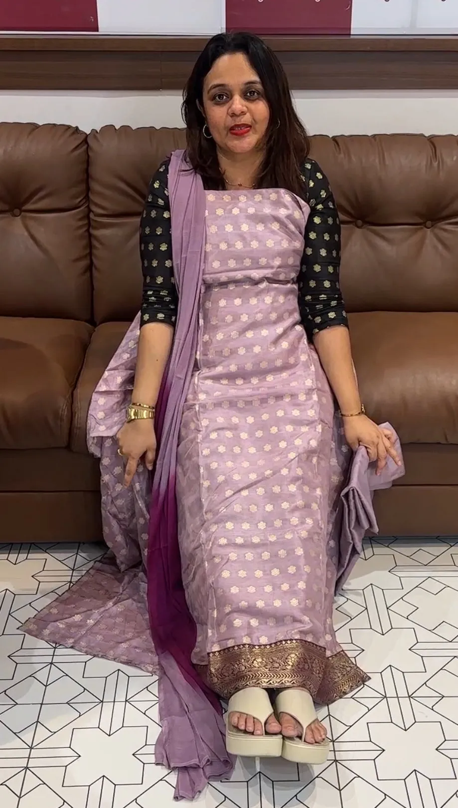 DOLA BANARASI   UNSTITCHED SALWAR SUITS - IHA 14559