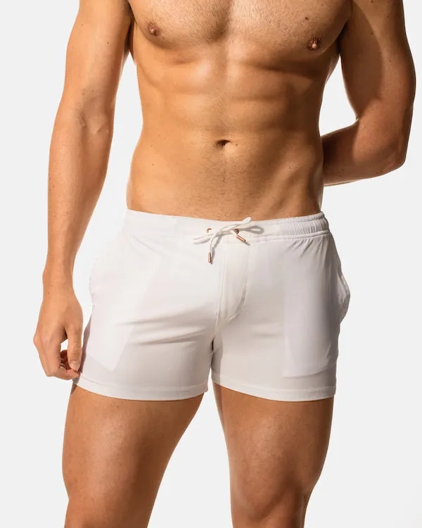 Elia Titan swim 3" short white