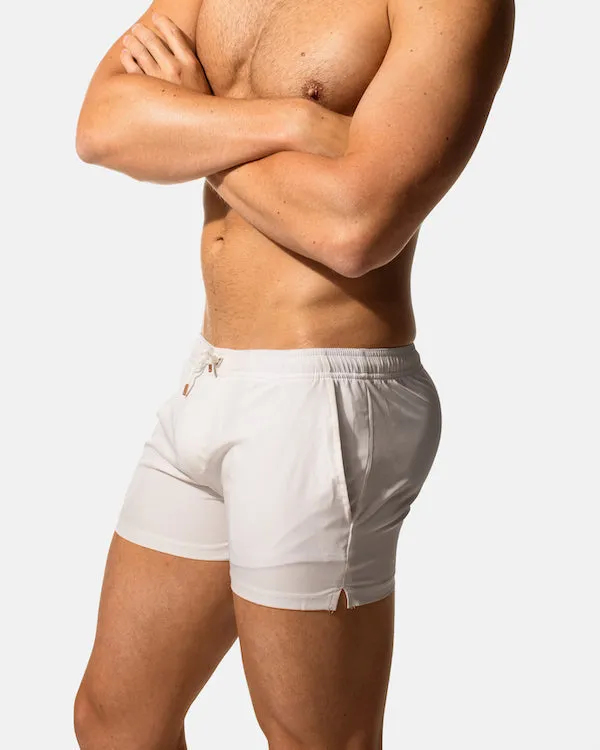 Elia Titan swim 3" short white