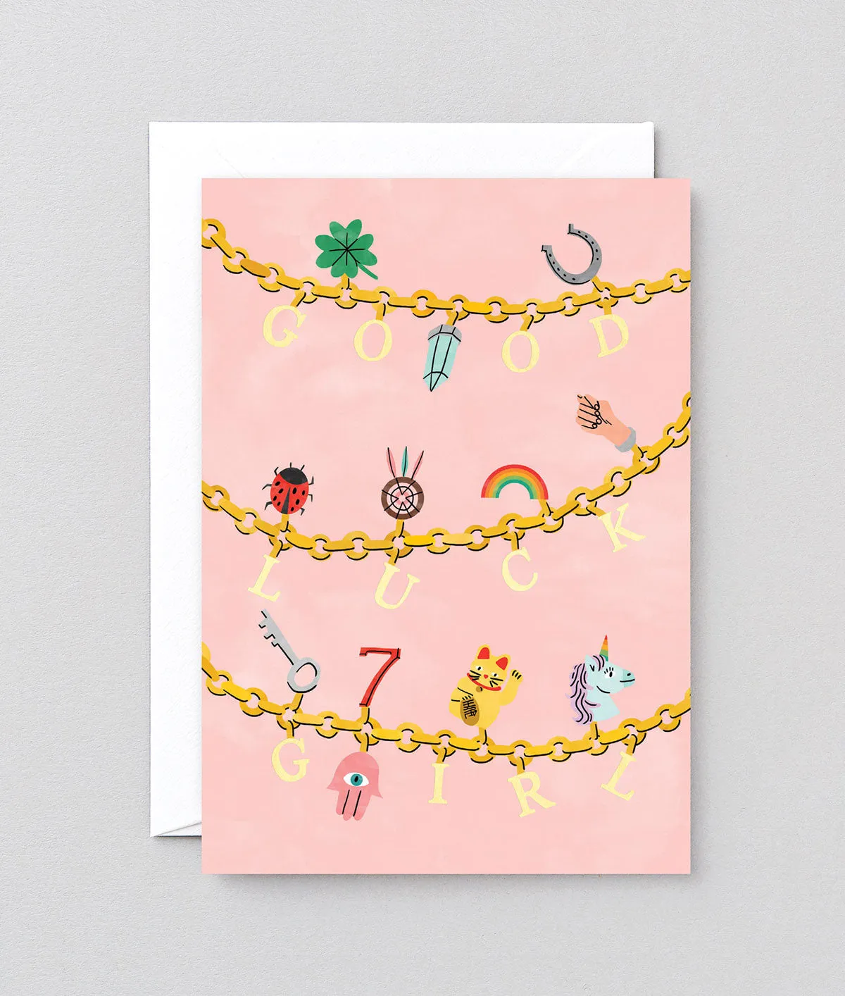  Good Luck Girl  Card