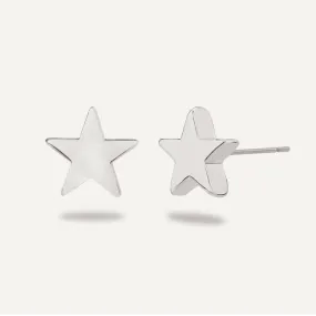 Keira Star Stud Earrings In Silver-Tone