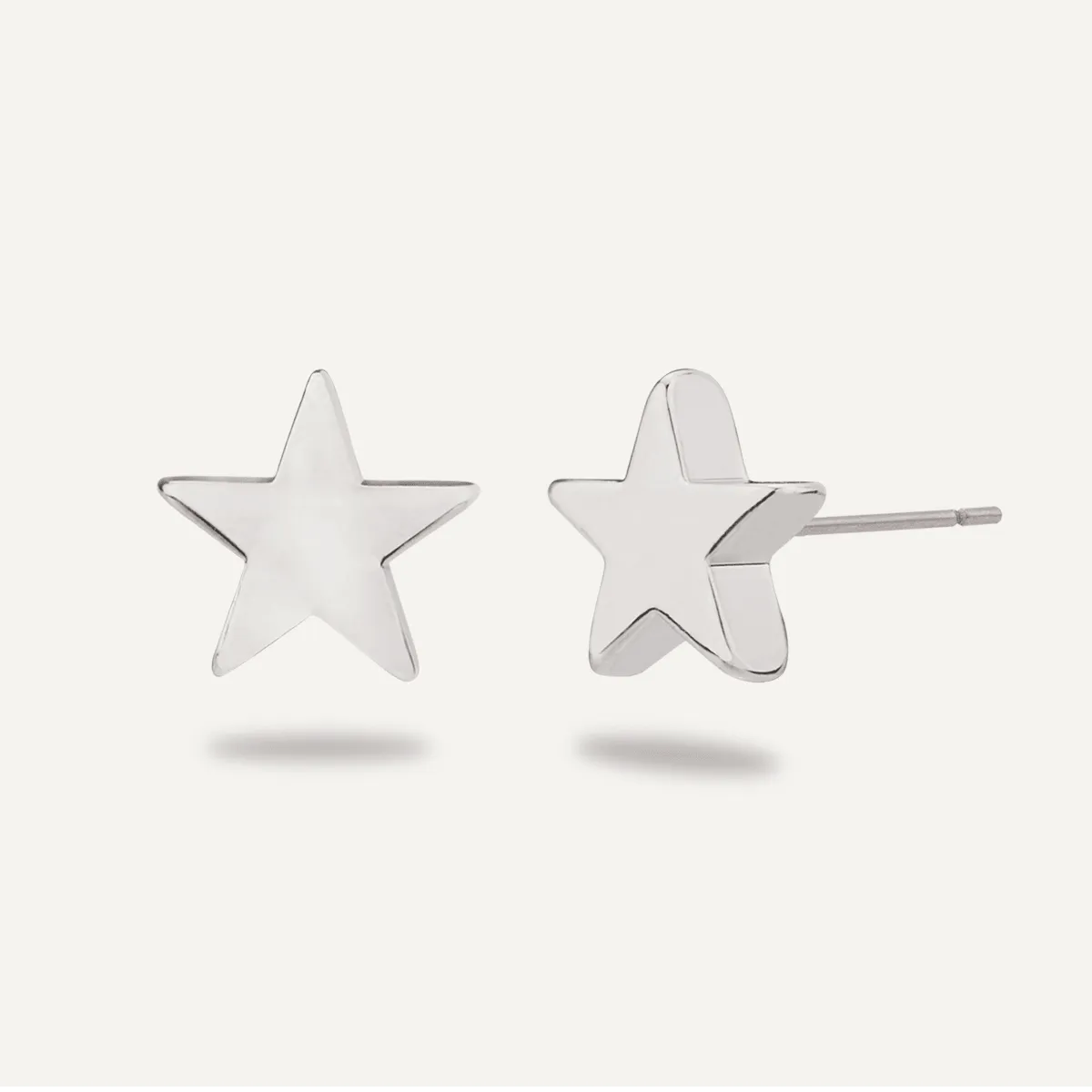 Keira Star Stud Earrings In Silver-Tone