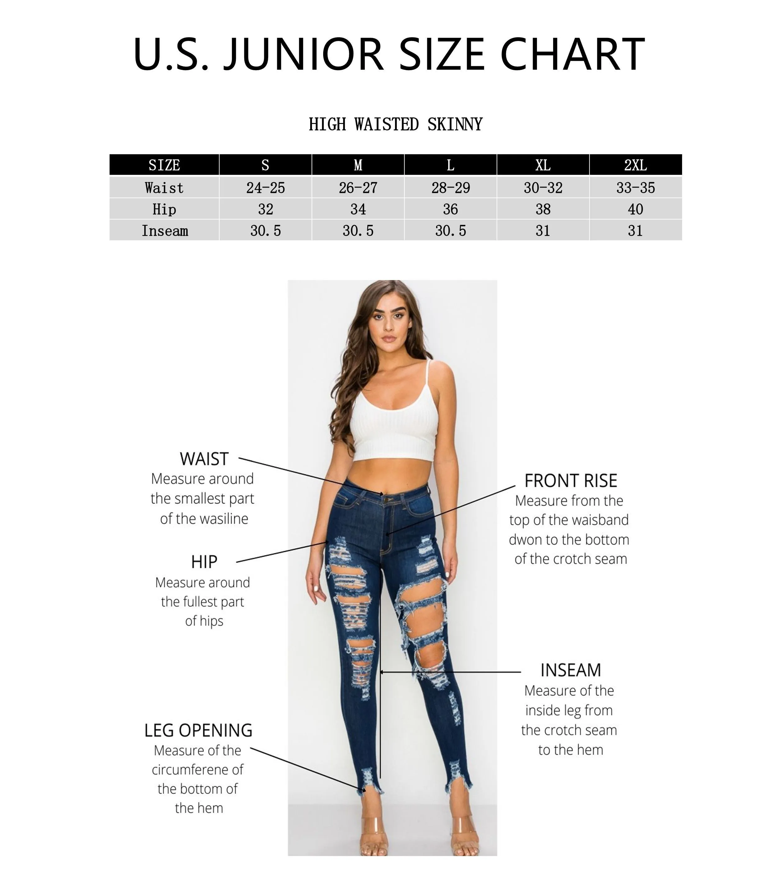 LO-171 RIPPED SKINNY DENIM
