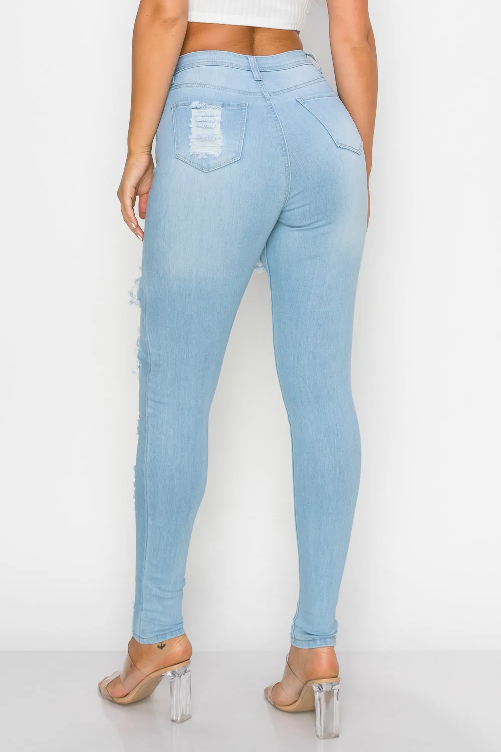 LO-171 RIPPED SKINNY DENIM