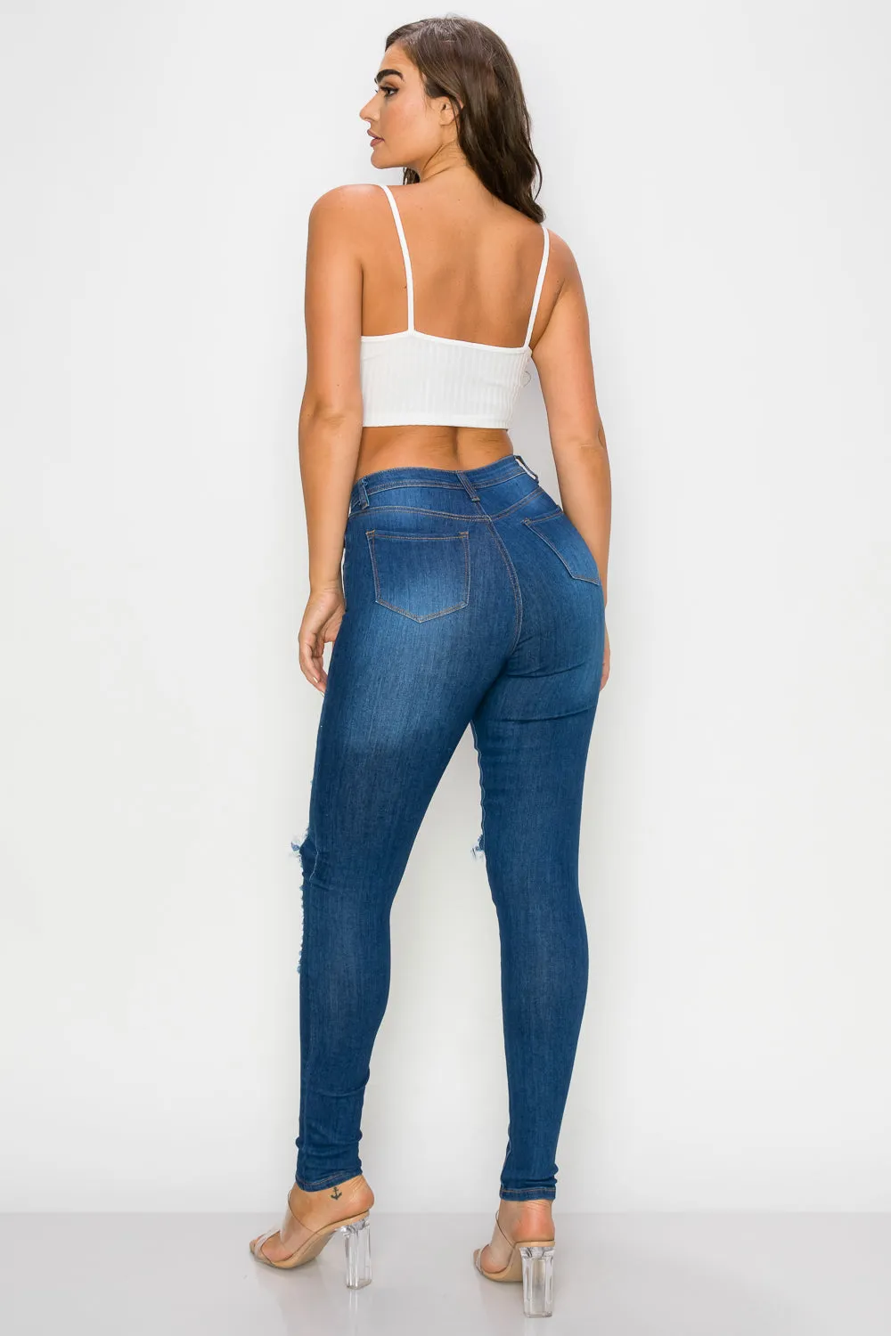 LO-194 RIPPED SKINNY DENIM