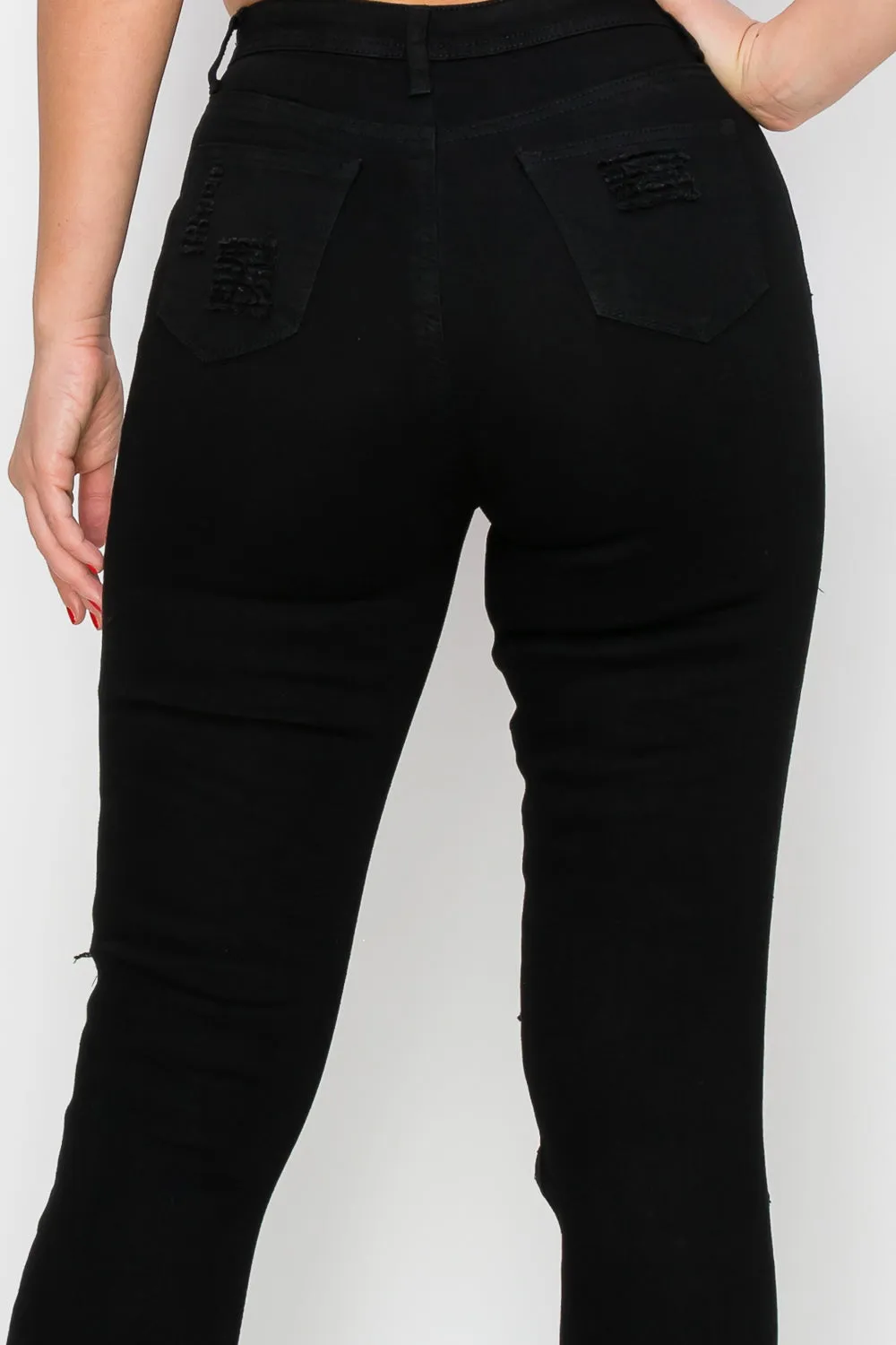 LO-206 RIPPED SKINNY DENIM