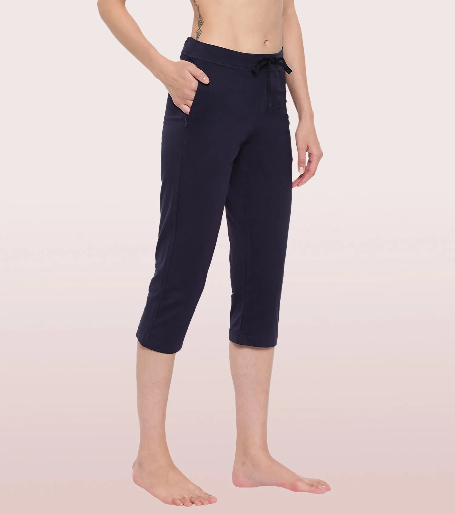 Lounge Capri | Straight Leg Cotton Spandex Capri