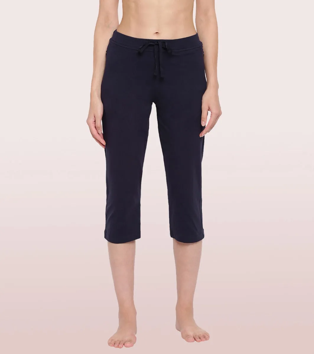 Lounge Capri | Straight Leg Cotton Spandex Capri