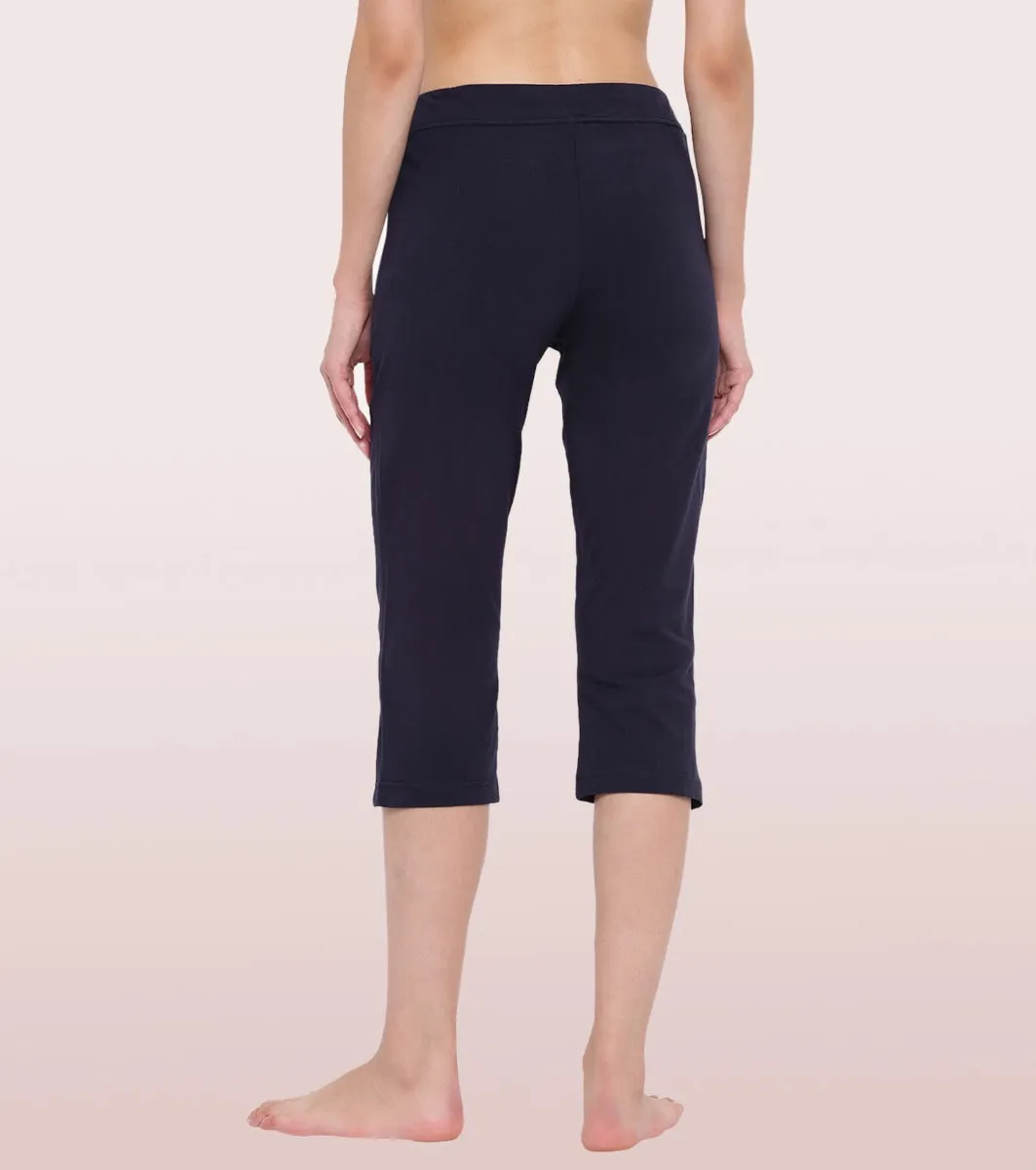 Lounge Capri | Straight Leg Cotton Spandex Capri