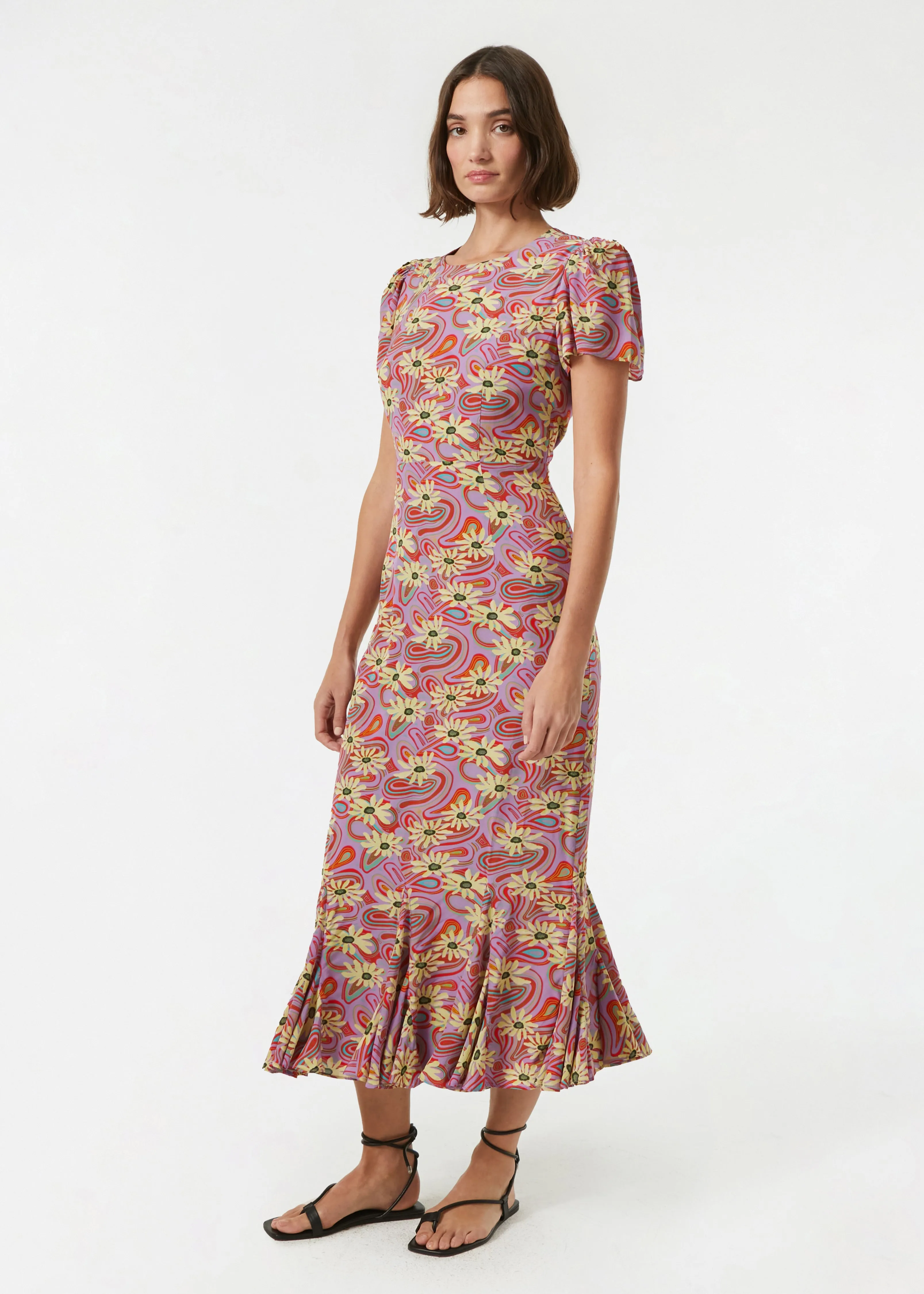 Lulani Dress | Pink Floral Trip Mini