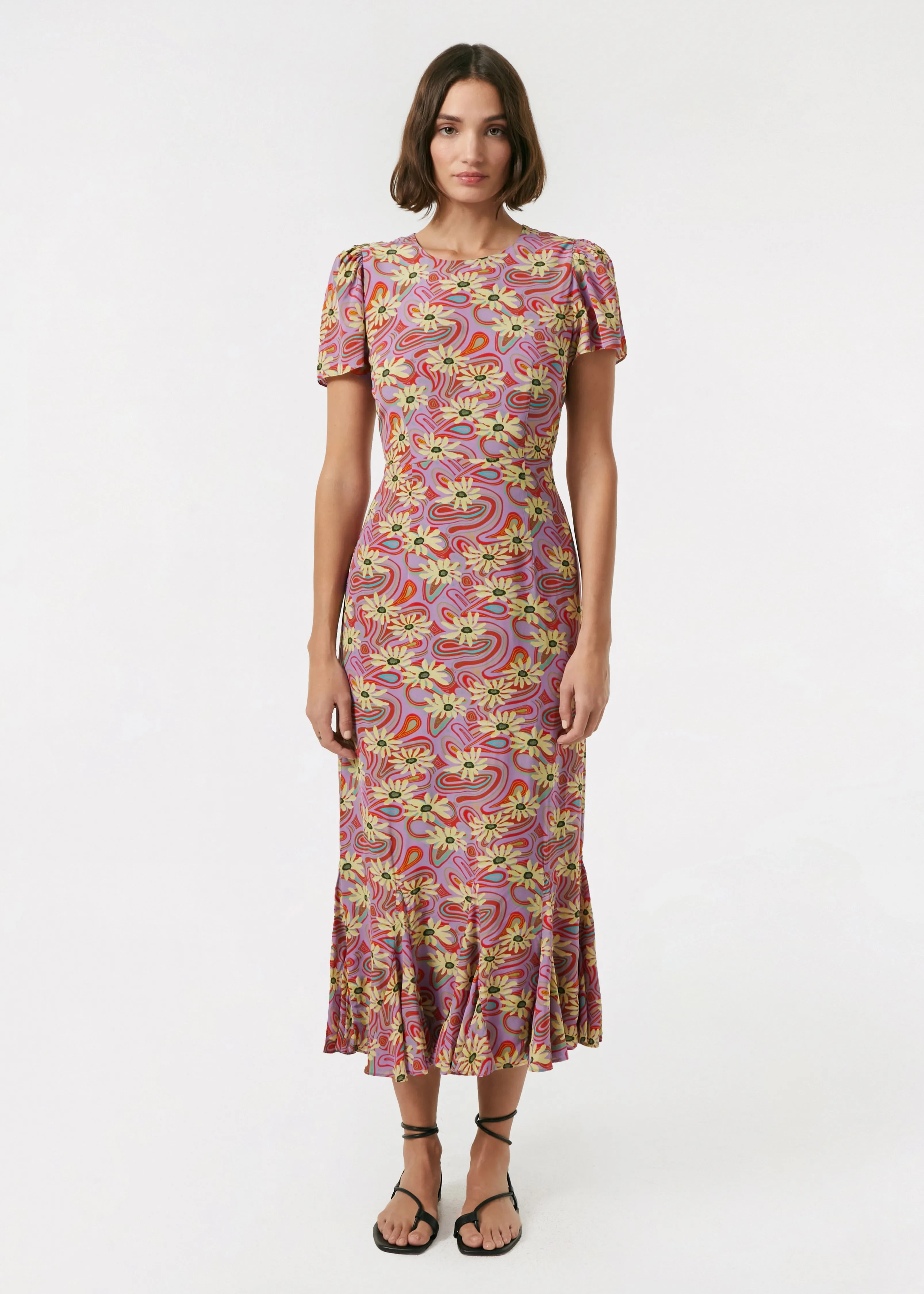 Lulani Dress | Pink Floral Trip Mini