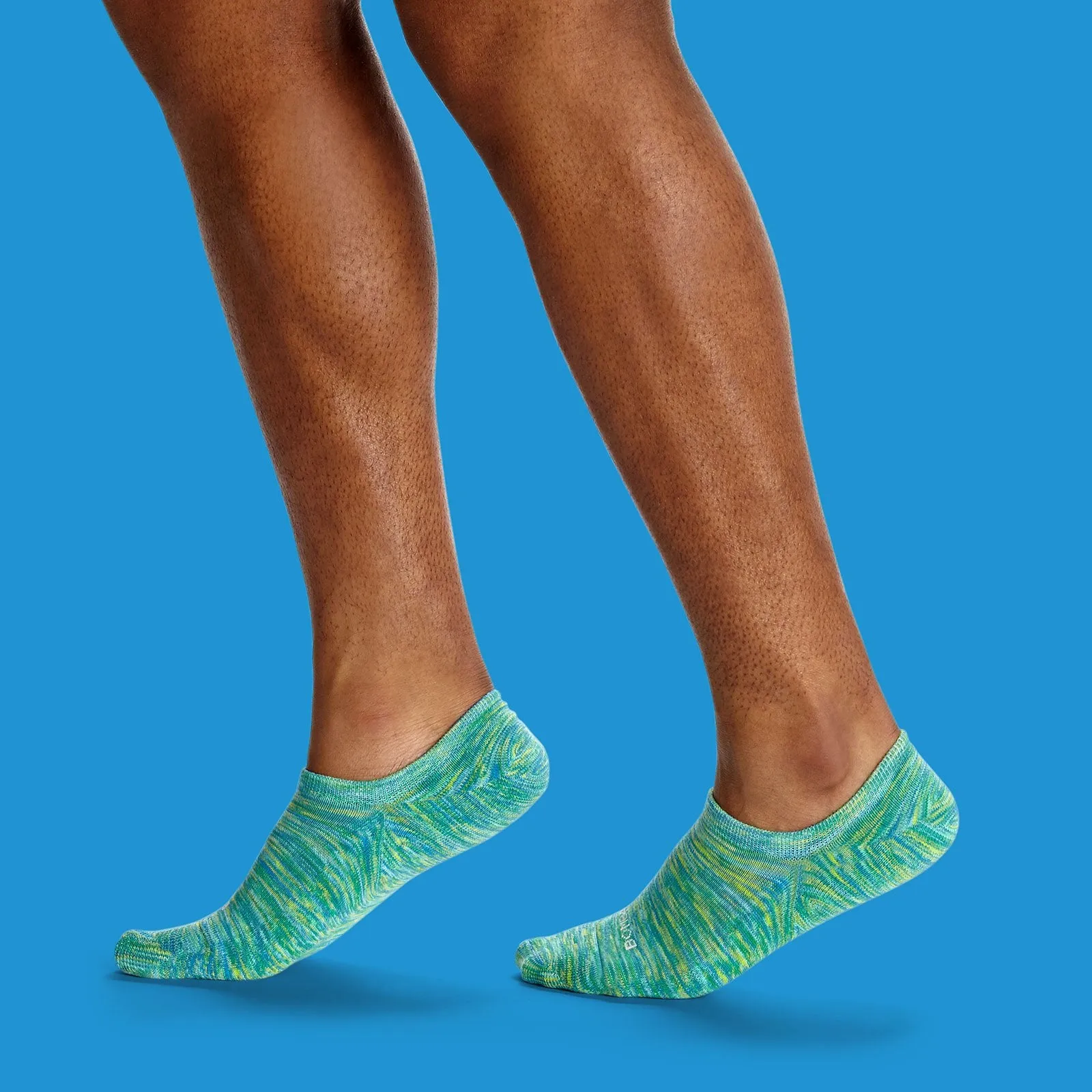 Men's Space Dye Cushioned No Show Sock 4-Pack