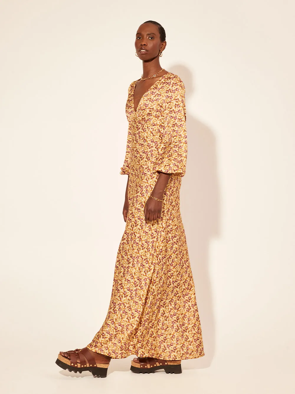 Mia Bias Cut Maxi Dress