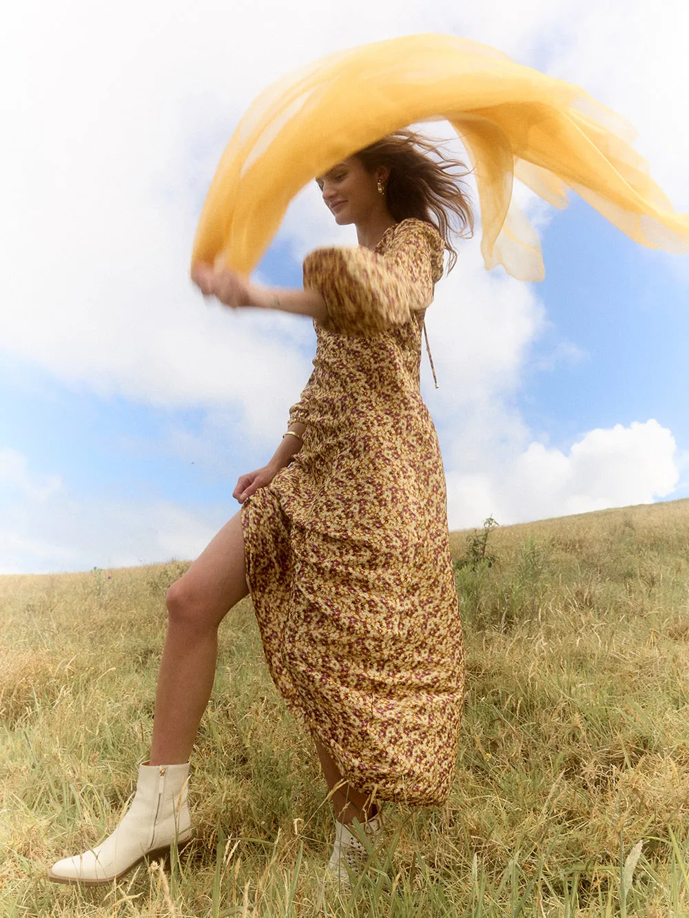 Mia Bias Cut Maxi Dress