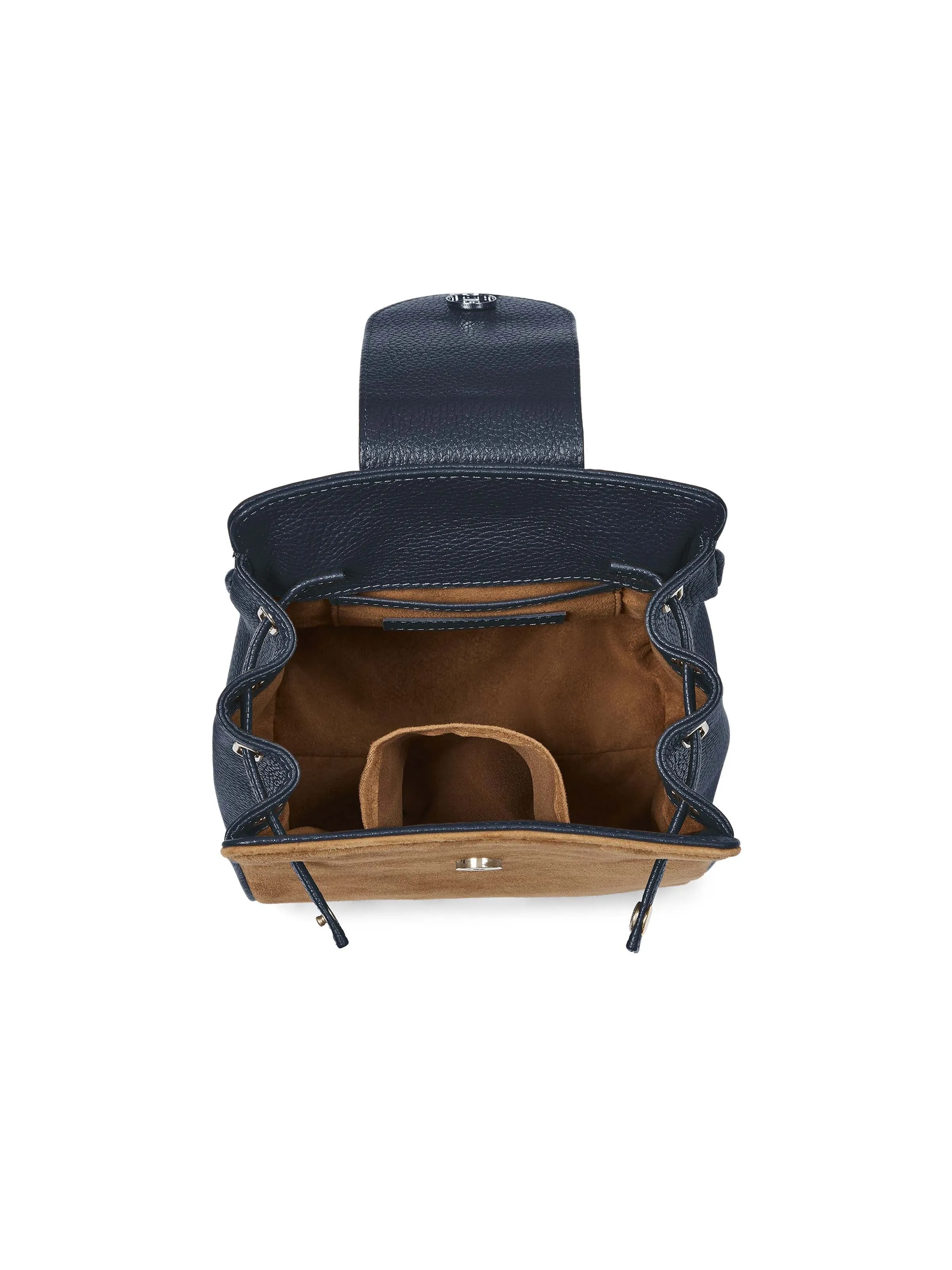 Mini Windsor Backpack - Tan & Navy