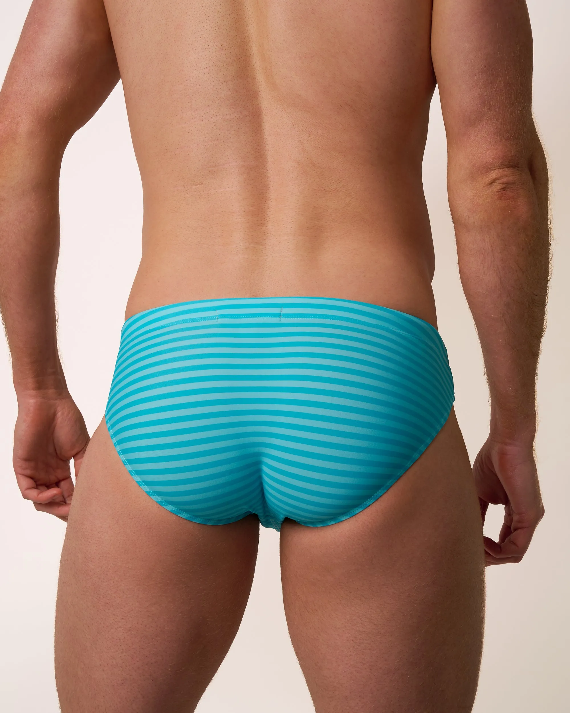 Mylos Swim Brief - Blue Stripe