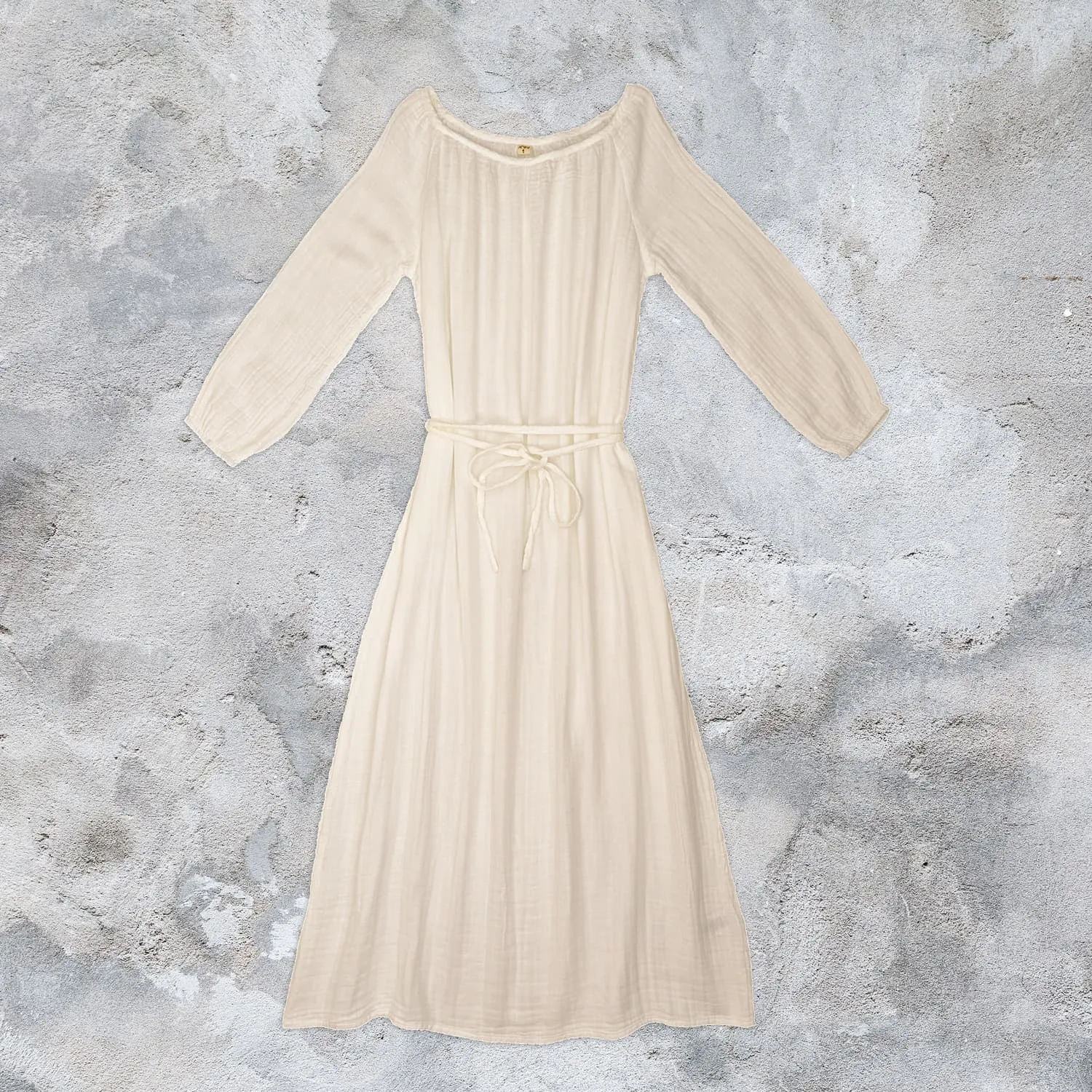 Nina Long Dress  - Women - DS Double Saloo - S000 Natural