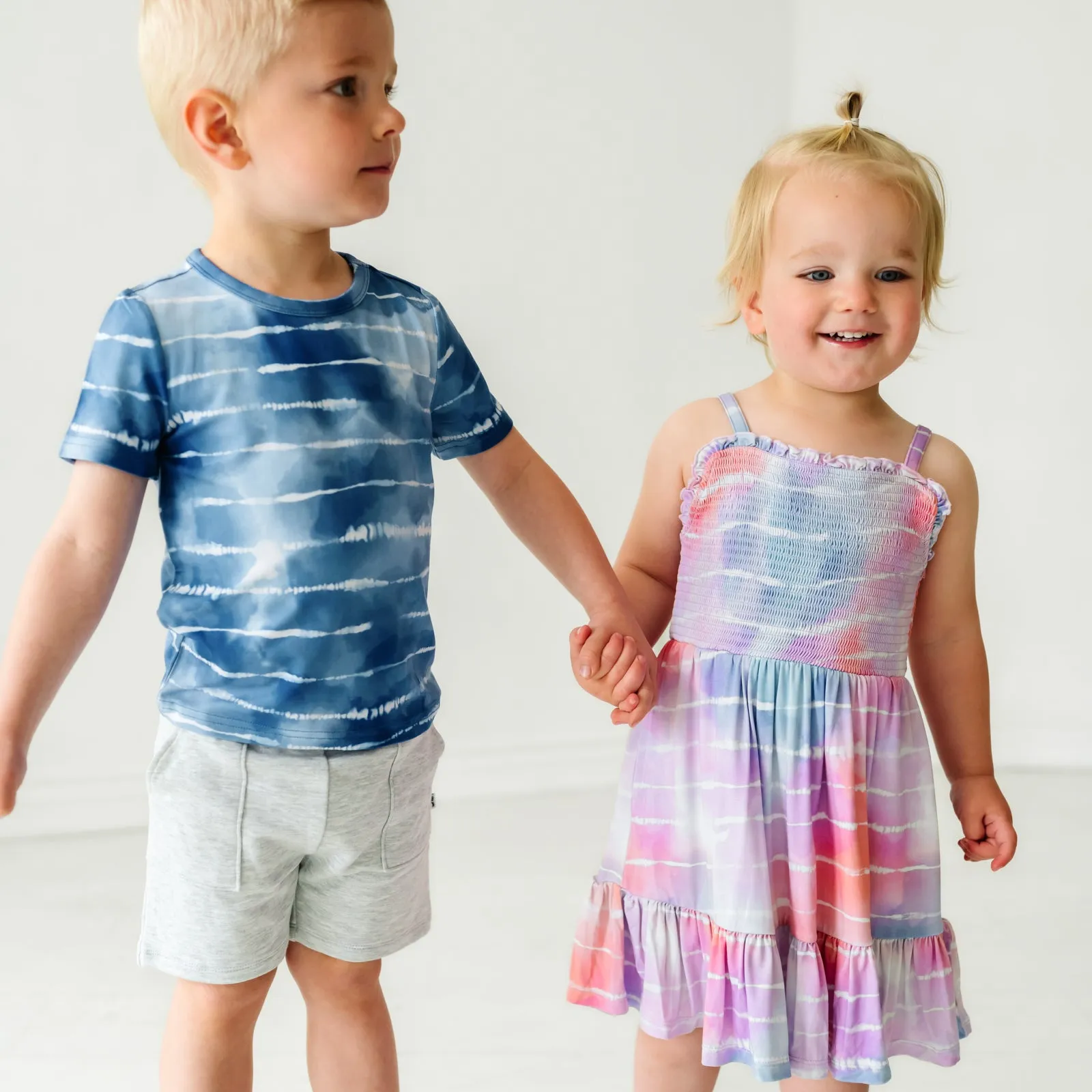 Pastel Tie Dye Dreams Tank Smocked Dress