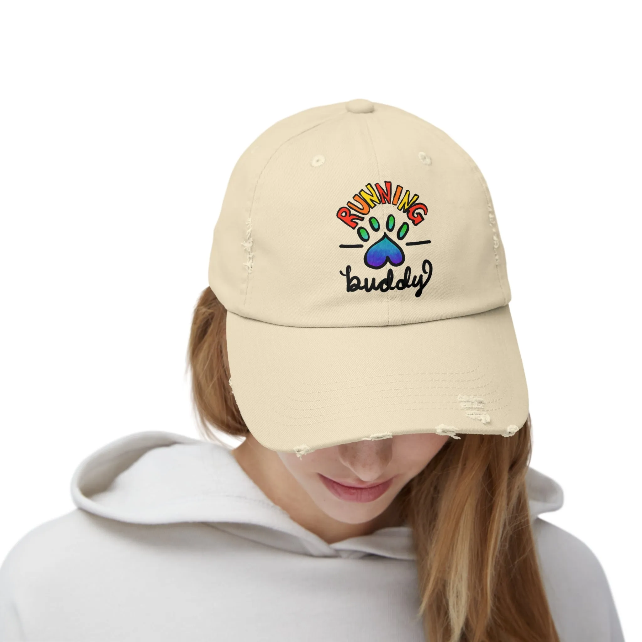 Running Buddy Distressed Hat