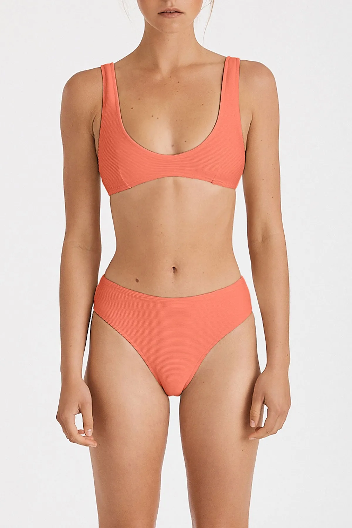 Signature Skimpy High Waisted Brief - Papaya
