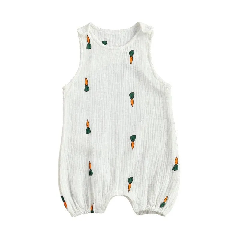 Sleeveless Pattern Jumpsuit
