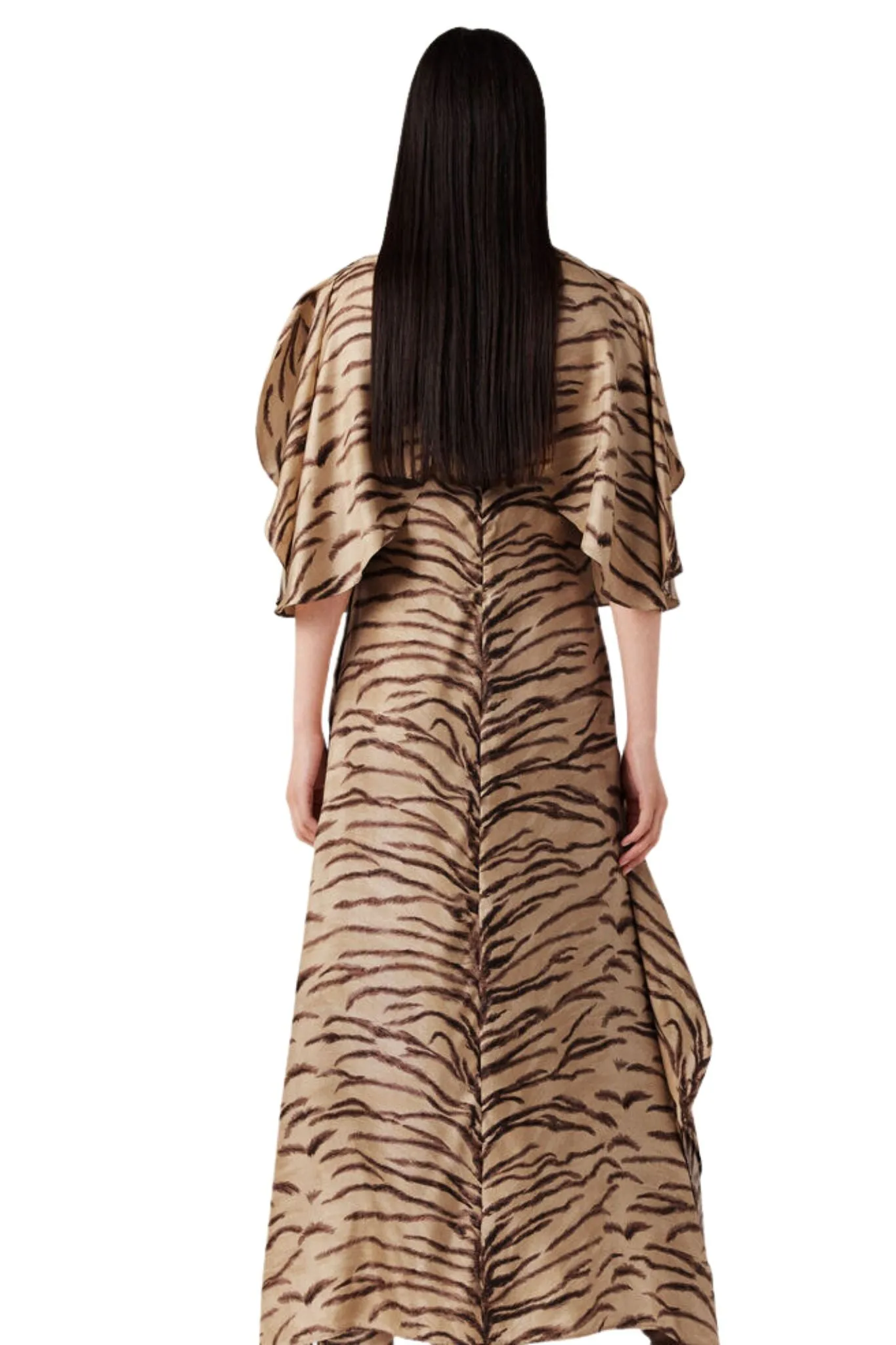 Stella McCartney Tiger Print Round Sleeve Dress