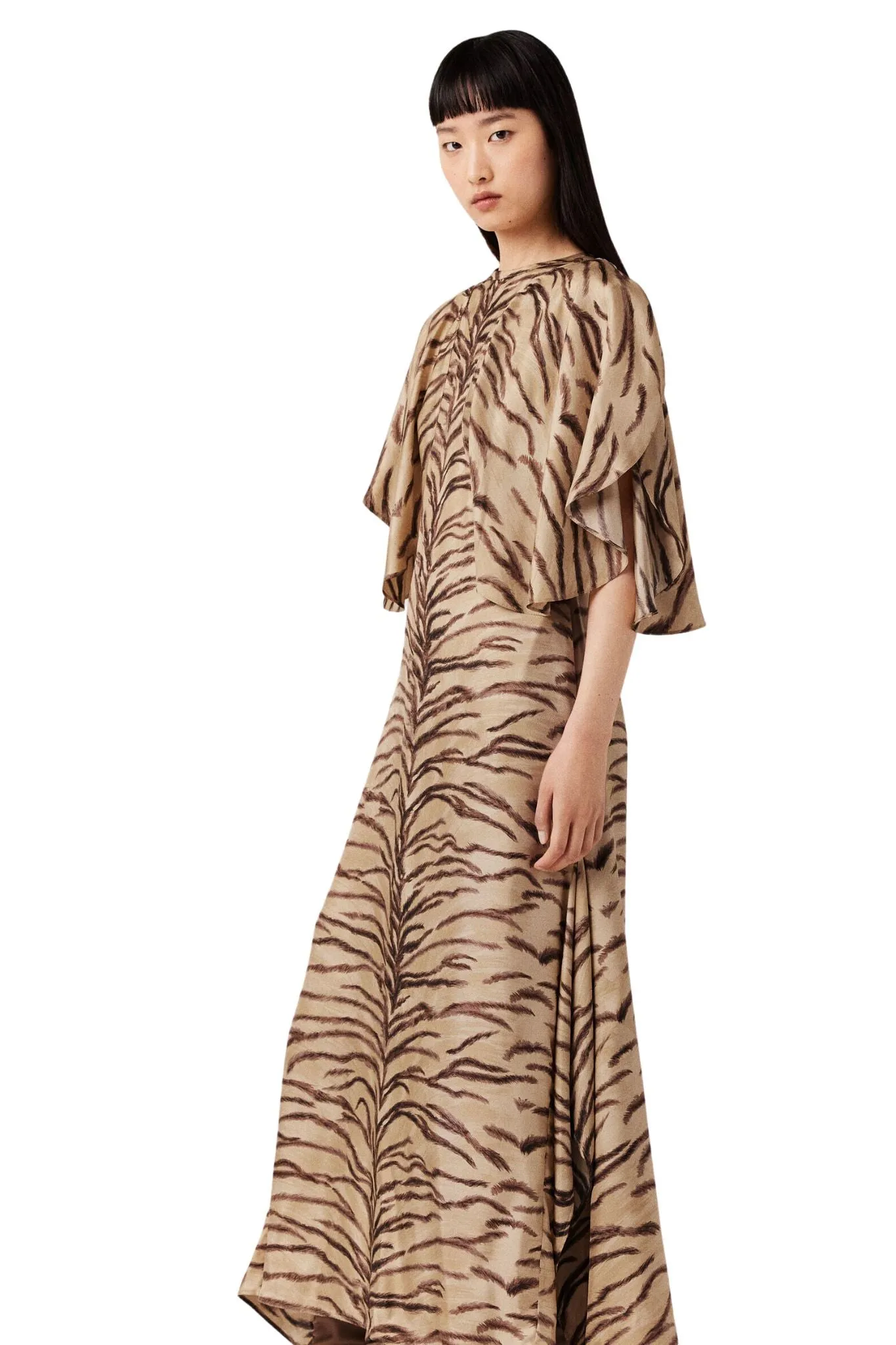Stella McCartney Tiger Print Round Sleeve Dress