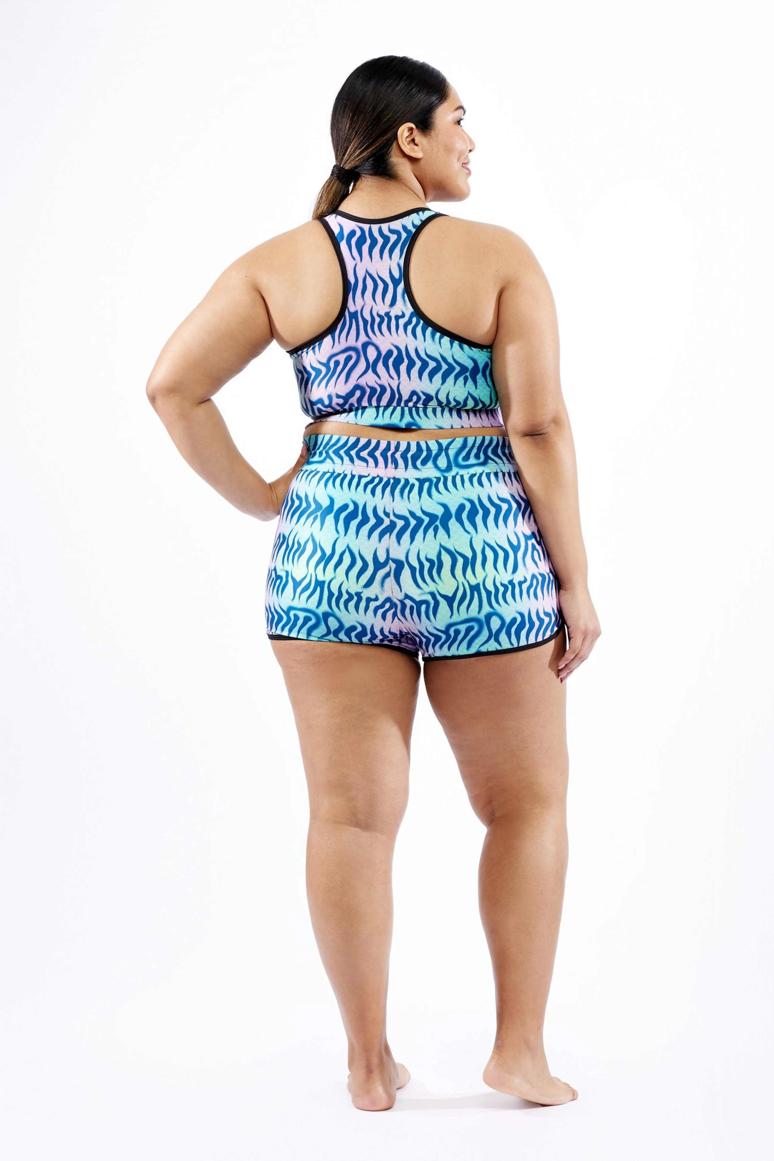 Swim High Waisted Boy Short LC - Head Over Eels